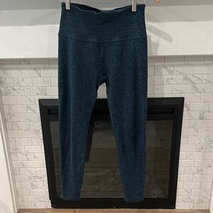 Beyond Yoga space dye Teal blue black Leggings